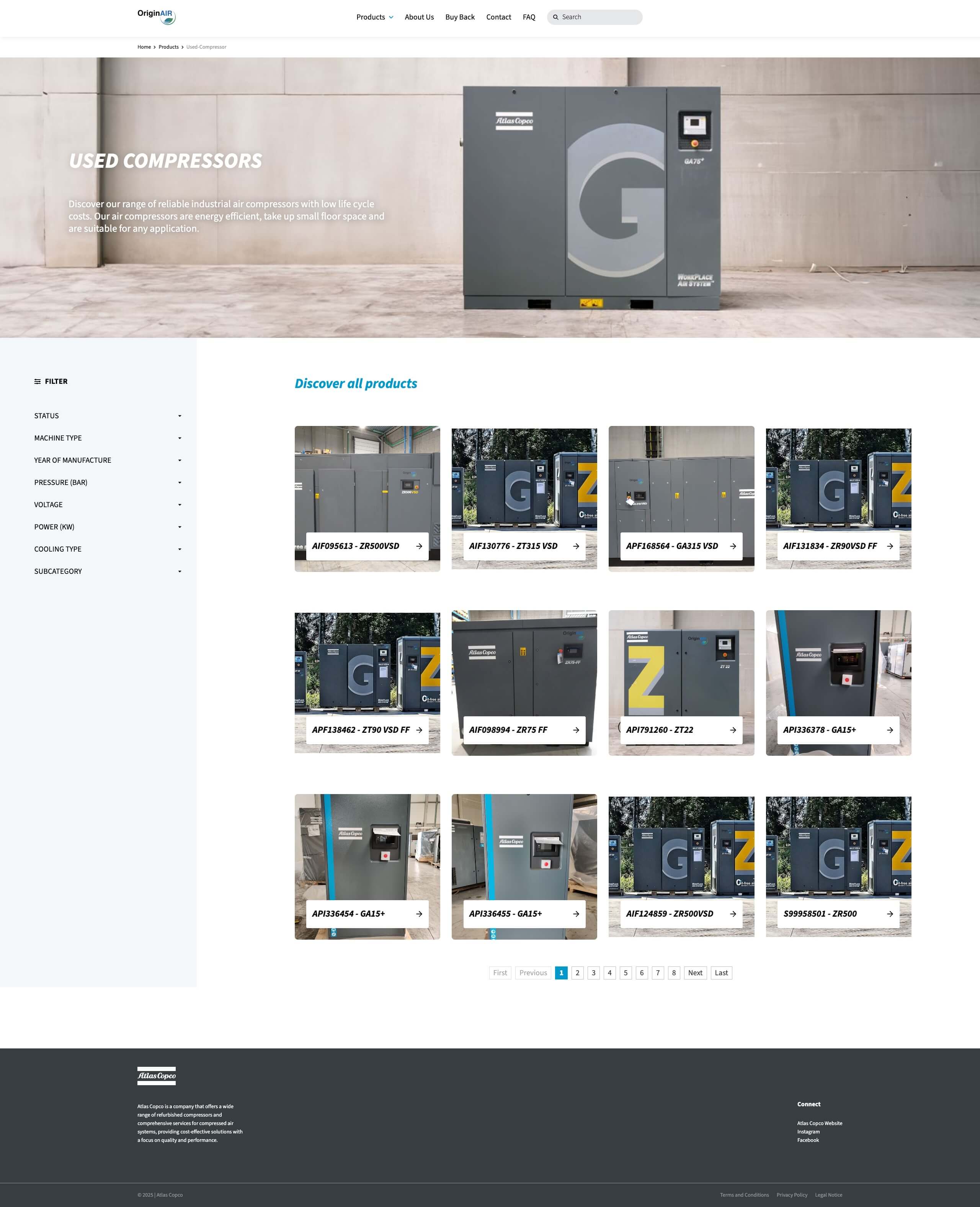 Atlas Copco OriginAir – Stabilität und klare Nutzerführung für den B2B-Bereich